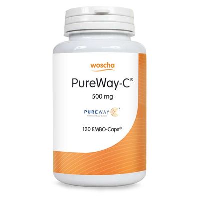 Woscha PureWay-C 500 mg mit Bioflavonoiden, 120 Kapseln