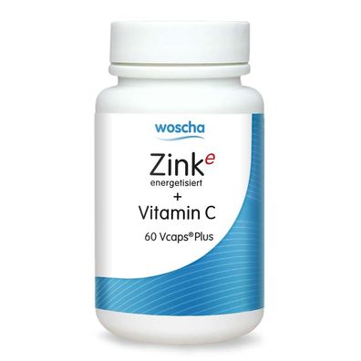 Woscha Zink energetisiert + Vitamin C, 60 Kapseln