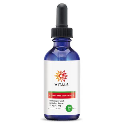 Vitals Elementares Zink & Kupfer, 60 ml