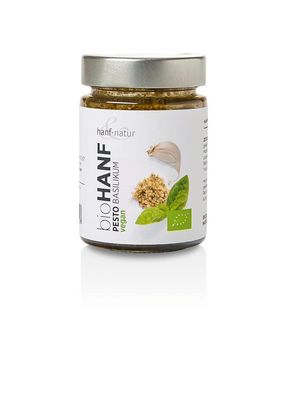 6x hanf & natur Bio Hanfpesto Basilikum 150g