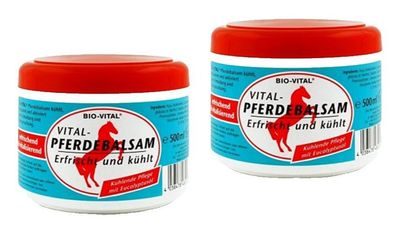 BIO-VITAL Pferdebalsam erfrischt kühlt Kampferöl 2x 500ml