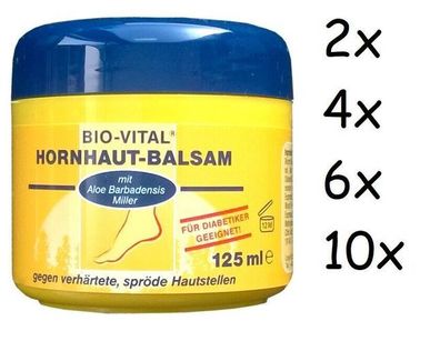 Bio-Vital Hornhautbalsam mit Harnstoff und Aloe Vera, 125 ml