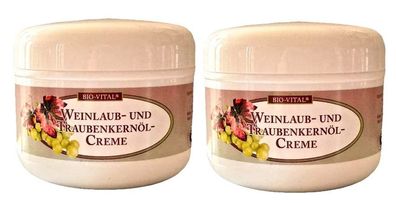 BIO-Vital Weinlaub und Traubenkernöl Creme 2 x 250ml