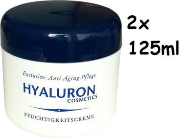Bio-Vital Feuchtigkeits Creme Hyaluron Säure Antifalten, 2x 125ml
