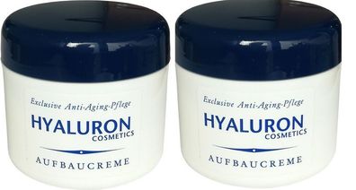 Bio-Vital Aufbaucreme Creme Hyaluron Säure Antifalten 2x 125ml