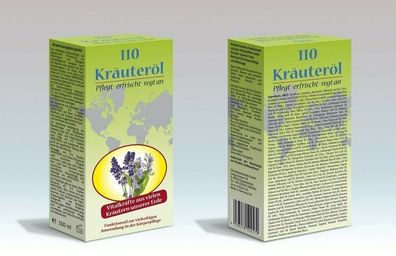 Kräuteröl 110 Massage Öl Vitalkräfte Pflegt erfrischt 2x 100ml