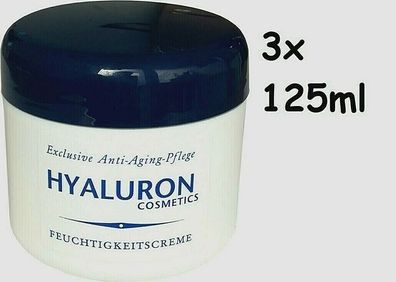 Bio-Vital Feuchtigkeits Creme Hyaluron Antifalten 3x 125 ml