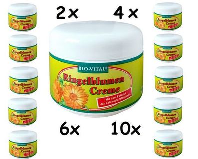 BIO-VITAL Ringelblumen Creme gut spreitende Öle Calendula, 125 ml
