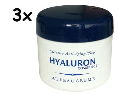 Bio-Vital Aufbaucreme Creme Hyaluron Antifalten, 3x 125ml