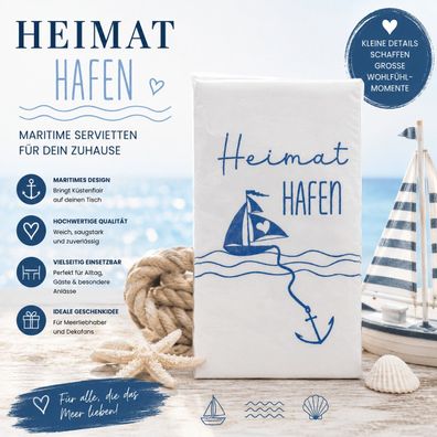 Taschentücher „Heimathafen“ - Maritimes Design
