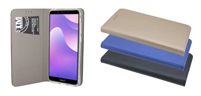 Tasche Huawei Y7 2018 Handyhülle Schutzhülle Flip Case Cover Etui Hülle
