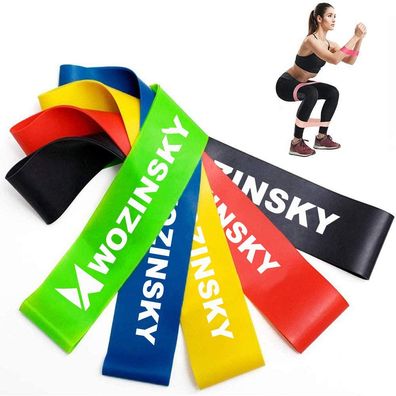 Wozinsky Übungsbänder, Widerstandsband, Gummi, elastisch, Trainingsausrüstung