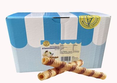Biscate Streifen Hippen 120 mm ca. 200 x 3,2 g (640 g)
