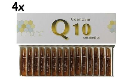 4x Bio-Vital Ampullen Coenzym Q10 Cosmetics Anti Aging, 4 Schachtel, 60x 2ml