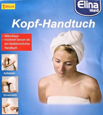 Kopf-Handtuch/ Haar-Turban, Mikrofaser, schnell trocknend, Art.-Nr. 43028