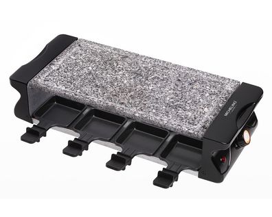 Raclett BBQ-Grill für 8 Personen mit 8 Steinplatte PP-Spateln Tischgrill mit Stein
