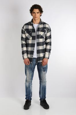 Megaman Flanellhemd Flanellhemd Kariert Hemd Holzfällerhemd Herren Holzfäller
