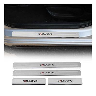 Einstiegsleisten Türschweller Exclusive für VW Golf Bora Up Edelstahl Silber 4x