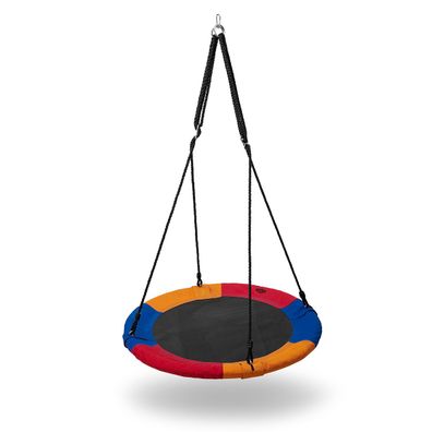 NILS CAMP NB5003 Outdoor Nestschaukel 90 cm mit Stahlrahmen und Seilen