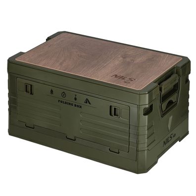 NILS CAMP NCB4002 Klappwerkzeugkoffer 32L Faltbox mit Holzplatte Camping