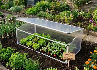 Plantbox XL Aluminium Frühbeet Frühbeetkasten Gewächshaus Treibhaus Tomatenhaus
