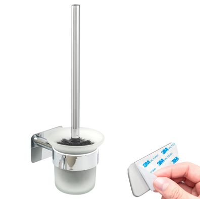 bremermann Bad-Serie Lucente TAPE - WC-Garnitur mit Klebepad, verchromt