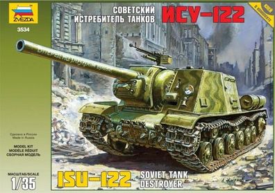 Zvezda 923534 ISU-122 Panzer in 1:35 Zvezda 3534 Bausatz