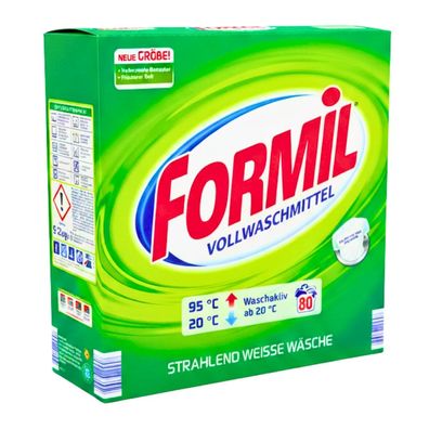 Formil Universal Vollwaschmittel Pulver 2x 80WL -TESTSIEGER- Waschpulver Weißwäs