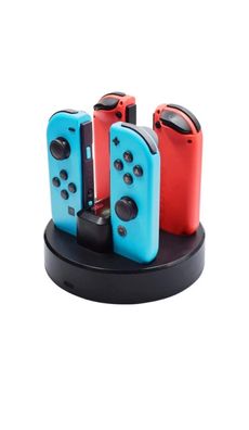 Joy-Con Ladestation kompatibel mit Nintendo Switch 4-fach Controller Ladegerät Dock