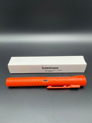 Berner Pen Light 7 + 1 LED Werkstattlampe Taschenlampe Inspektionslampe USB-C
