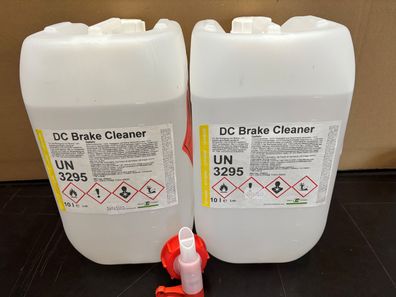 Bremsenreiniger 2x10 Liter Kanister + Auslaufhahn - 20 Liter Brake Cleaner acetonfrei