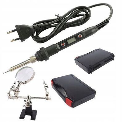 Rosfix Set Lötkolben OC80W mit Lupe & Koffer – 80W, 180–500°C, ESD Safe