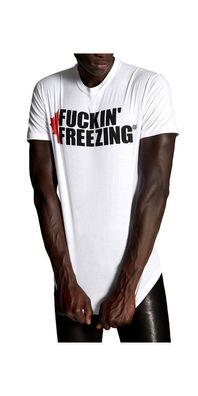 Dsquared2 Icon Fuckin' Freezing T Shirt Weiß Herren