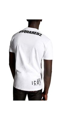 Dsquared2 Icon Fuckin' Freezing T Shirt Weiß Herren