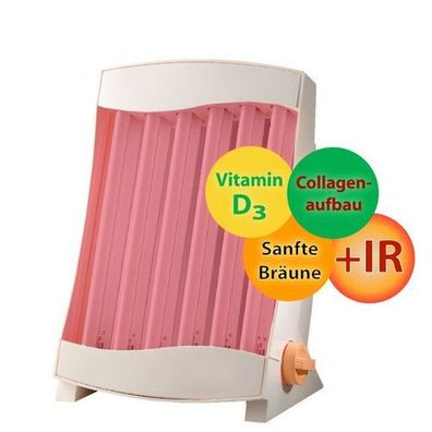 Solarium für Gesicht und Dekolleté 6x Rubino Lampen 15W - 288 mm GB 836-R