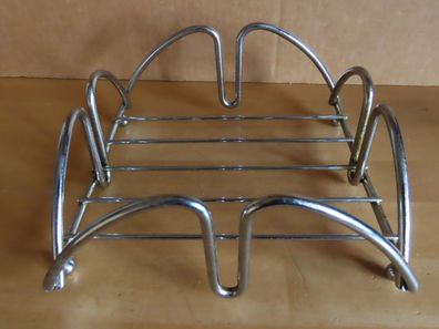 Serviettenhalter silberfarben Quadratisch ca.17x16,5cm für kleinere Servietten