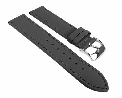 Fancy Classic Ersatzband Uhrenarmband Rindsleder Band Grau 25456S