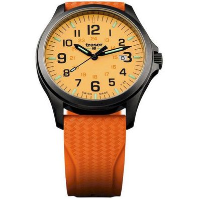 Traser H3 - 107423 - Armbanduhr - Herren - Quarz - P67 Officer Pro GunMetal Orange