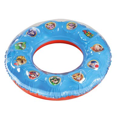 Super Mario Schwimmring mit Blasen 98 cm Wasser Spielzeug Pool Kinder
