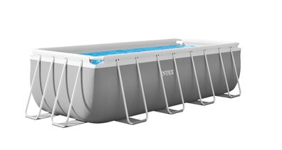 INTEX Frame Pool Aufstellpool Prism Rectangular 400x200cm Set mit Filterpumpe