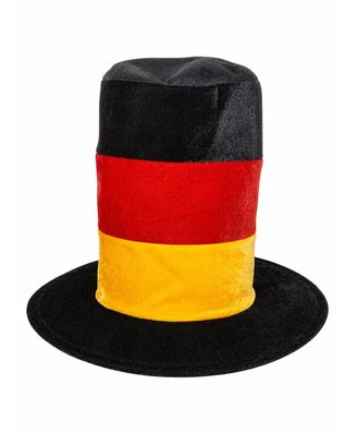 Deutschland Zylinderhut Fanhut Hut Schwarz Rot Gold EM WM Karneval Fußball