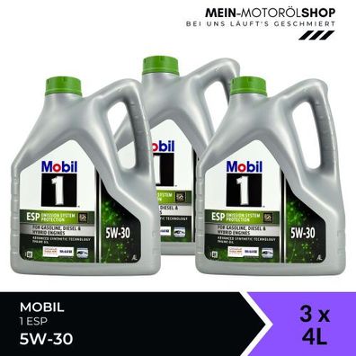 Mobil 1 ESP 5W-30 3x4 Liter