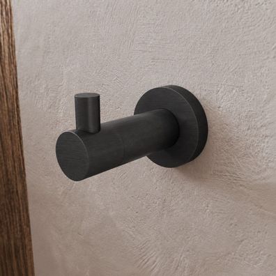 ECOLAM Wandhaken Handtuchhalter Handtuchhaken Messing Haken Bad anthrazit TOP Qualitä