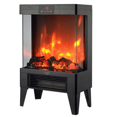Dekokamin AD 7755 Adler Elektrischer Kamin 2000W 3D Flammeneffekt