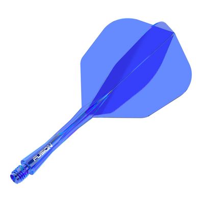 Winmau Fusion Flight-Shaft-System, No.6, Blau, Intermediate (28 mm)