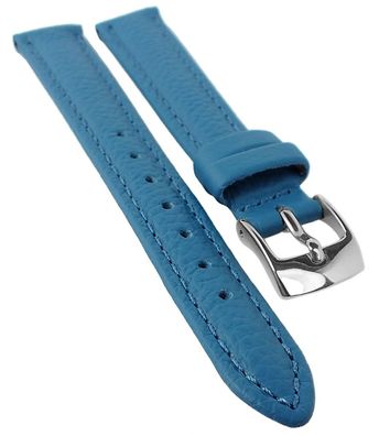 Fancy Classic Ersatzband Uhrenarmband Rindsleder Band Blau 25466S