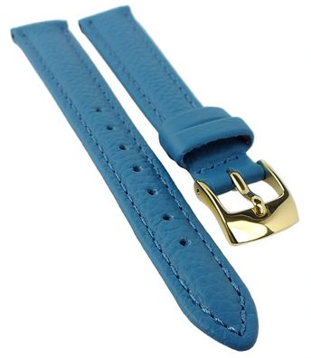 Fancy Classic Ersatzband Uhrenarmband Rindsleder Band Blau 25467G