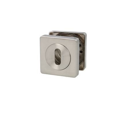 Buntbart Türrosetten Edelstahl Optik - Innentürrosetten Rosettenpaar 52x52mm