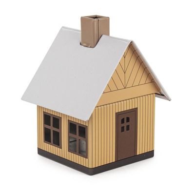 Räucherhaus Metall Waldhaus neu 10x8x7cm Räucherofen Rauchhaus Waldofen Kamin