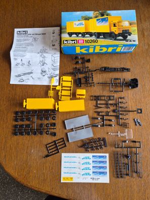 Kibri H0 10260 MAN Post-LKW mit Anhänger Bausatz ungebaut OVP komplett